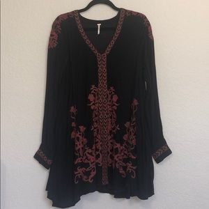 Free People Black Long Sleeve Dress